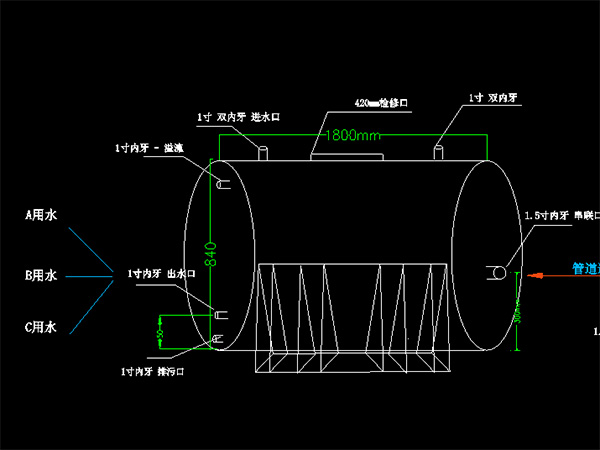 雲南西雙版納臥式不鏽鋼水箱