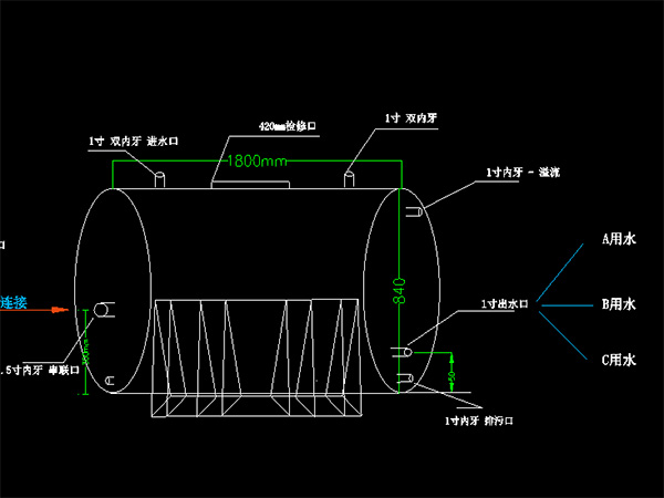 雲南西雙版納臥式不鏽鋼水箱