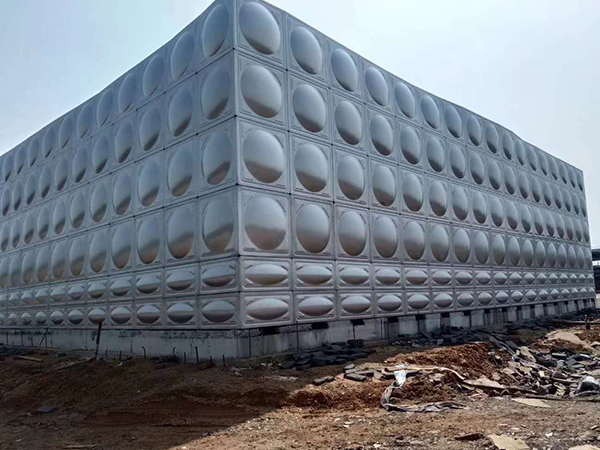 禪城區1140噸不鏽鋼水箱，佛山方形消防水箱，模塊式拚裝水箱